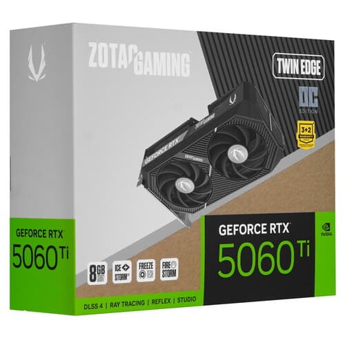 Видеокарта Zotac GeForce RTX 5060 Ti GAMING Twin Edge OC [ZT-B50610H-10M] thumb 9