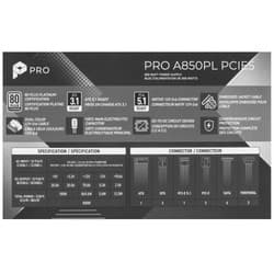 Блок питания MSI PRO A850PL PCIE5 [306-7ZPLY11-HD8] черный thumb 8