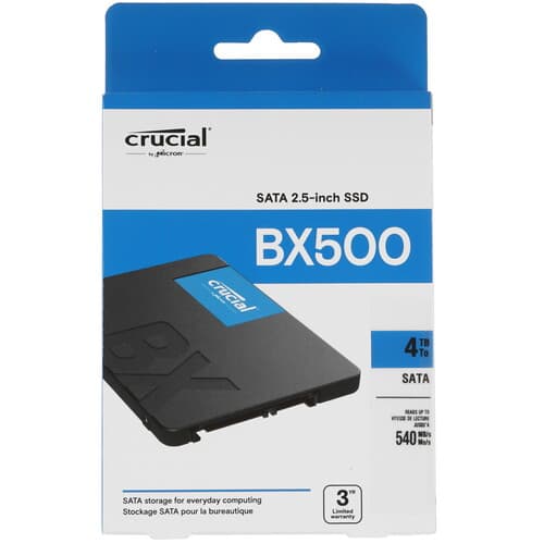 4000 ГБ 2.5" SATA накопитель Crucial BX500 [CT4000BX500SSD1] thumb 5