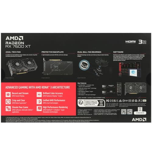 Видеокарта ASUS AMD Radeon RX 7600 XT Dual OC [DUAL-RX7600XT-O16G] thumb 9