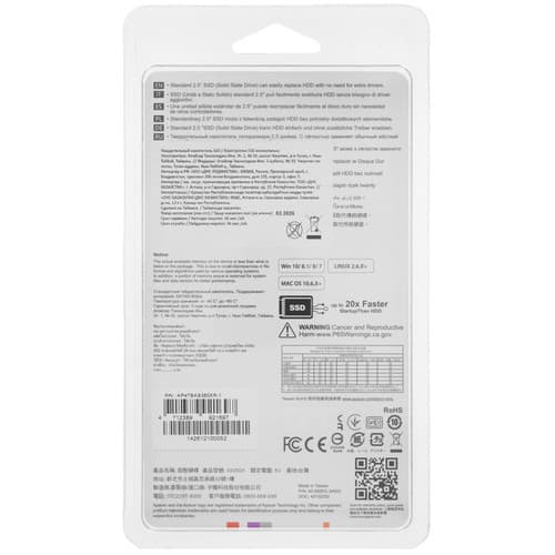 4000 ГБ 2.5" SATA накопитель Apacer AS350X [AP4TBAS350XR-1] thumb 2