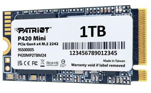 1000 ГБ M.2 NVMe накопитель Patriot P420 Mini [P420MP1TBM24] thumb 4