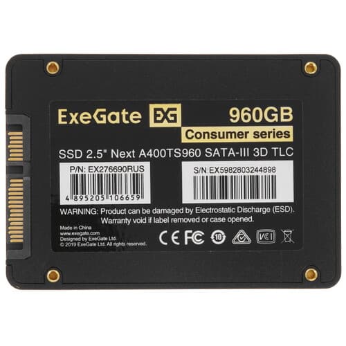 960 ГБ 2.5" SATA накопитель ExeGate Next A400TS960 [EX276690RUS] thumb 2