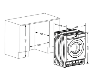 Встраиваемая стиральная машина Delonghi DWMI 725 ISABELLA thumb 13