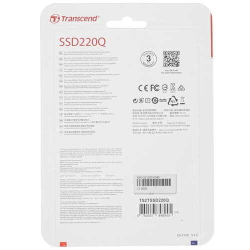 2000 ГБ 2.5" SATA накопитель Transcend 220Q [TS2TSSD220Q] thumb 2