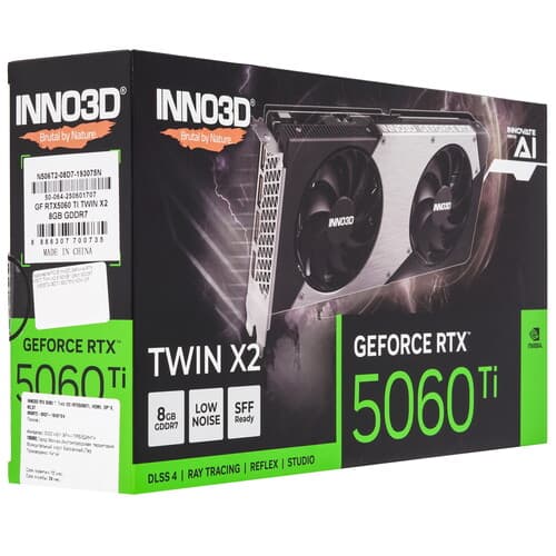 Видеокарта Inno3D GeForce RTX 5060 Ti TWIN X2 [N506T2-08D7-193075N] thumb 10