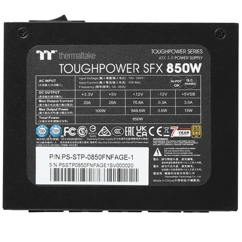 Блок питания Thermaltake Toughpower SFX 850W [PS-STP-0850FNFAGE-1] черный thumb 5