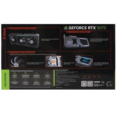 Видеокарта GIGABYTE GeForce RTX 5070 EAGLE OC SFF [GV-N5070EAGLE OC-12GD] thumb 11