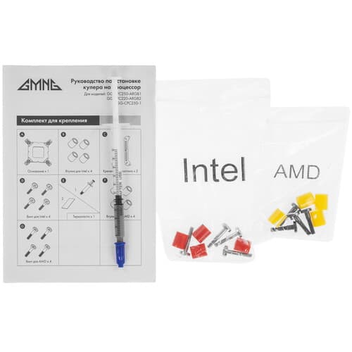 Кулер для процессора GMNG GG-CPC250-ARGB1 [GG-CPC250-ARGB1-BK] черный thumb 12