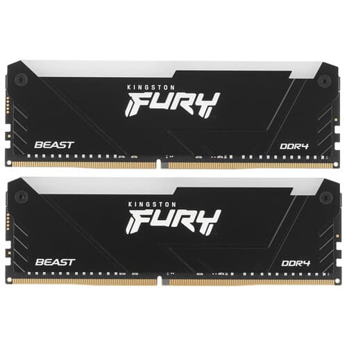 Оперативная память Kingston FURY Beast Black RGB [KF436C18BB2AK2/64] 64 ГБ thumb 2