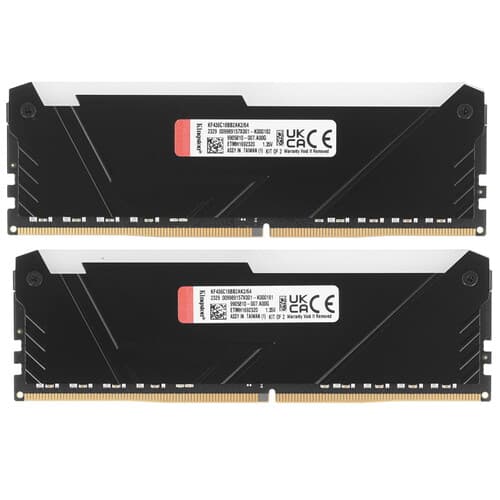 Оперативная память Kingston FURY Beast Black RGB [KF436C18BB2AK2/64] 64 ГБ thumb 3