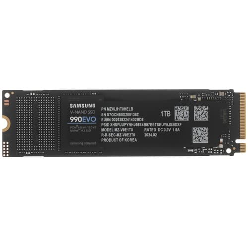 1000 ГБ M.2 NVMe накопитель Samsung 990 EVO [MZ-V9E1T0BW] thumb 1
