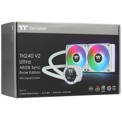 Система охлаждения Thermaltake TH240 V2 Ultra ARGB Sync  белая thumb 11