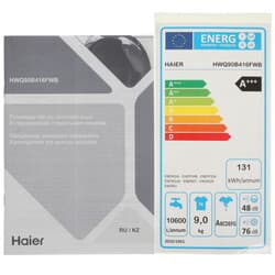 Встраиваемая стиральная машина Haier HWQ90B416FWB thumb 12