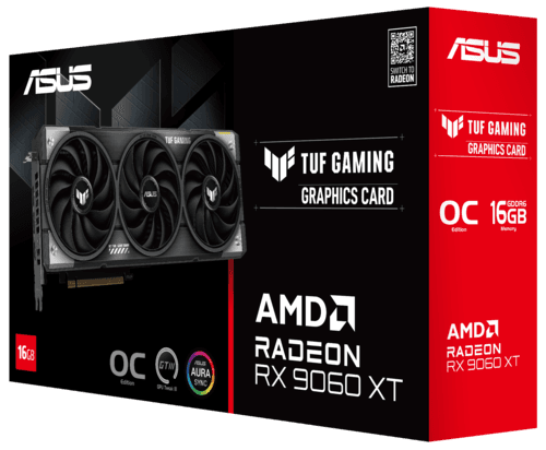 Видеокарта ASUS AMD Radeon RX 9060 XT TUF GAMING OC [TUF-RX9060XT-O16G-GAMING] thumb 21