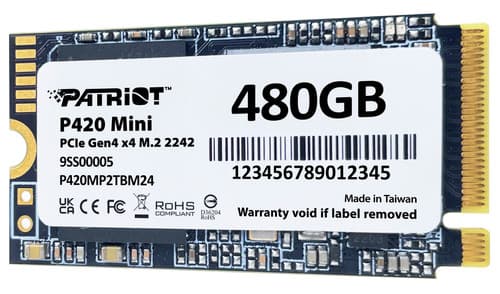 480 ГБ M.2 NVMe накопитель Patriot P420 Mini [P420MP480GM24] thumb 4